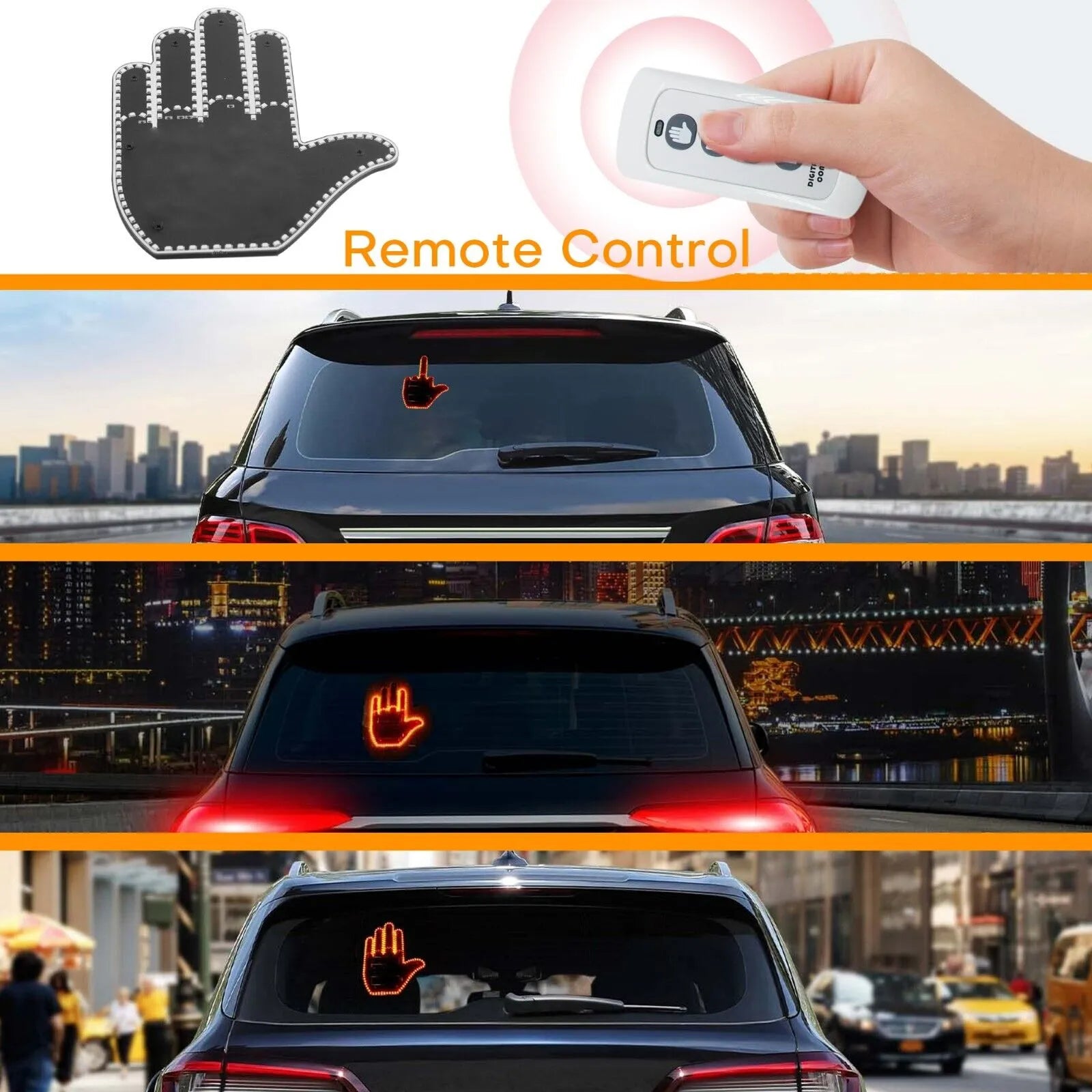 Road Rage Remote Controlled Gesture Light