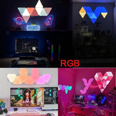 RGB WIFI APP Bluetooth LED Triangle Indoor Atmosphere Wall Lamps