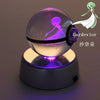 Collectors Edition Pokemon Crystal Ball 3D Figures Pokémon Engraving Model with LED Light