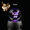 Collectors Edition Pokemon Crystal Ball 3D Figures Pokémon Engraving Model with LED Light