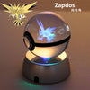 Collectors Edition Pokemon Crystal Ball 3D Figures Pokémon Engraving Model with LED Light