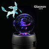 Collectors Edition Pokemon Crystal Ball 3D Figures Pokémon Engraving Model with LED Light