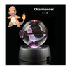 Collectors Edition Pokemon Crystal Ball 3D Figures Pokémon Engraving Model with LED Light