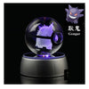 Collectors Edition Pokemon Crystal Ball 3D Figures Pokémon Engraving Model with LED Light