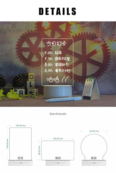 Glowing Memo Night Light