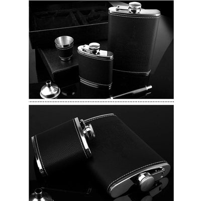 SleekSip Stainless Steel Flask Set