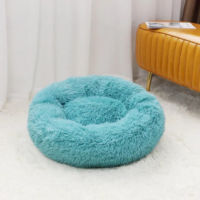 Cozy Haven Plush Cat Donut Bed